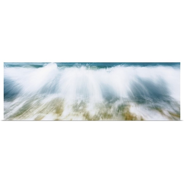 "Surf Fountains Big Makena Beach Maui HI" Poster Print
