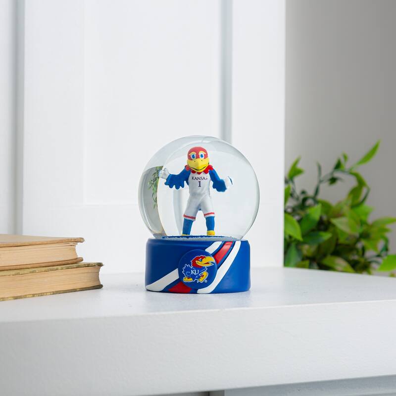 University of Kansas 5 in. Glass Tabletop Snow Globe