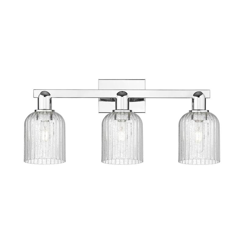 Innovations Lighting 716-3W-11-24 Bridal Veil Vanity Bridal Veil 3 - Polished Chrome / Seedy
