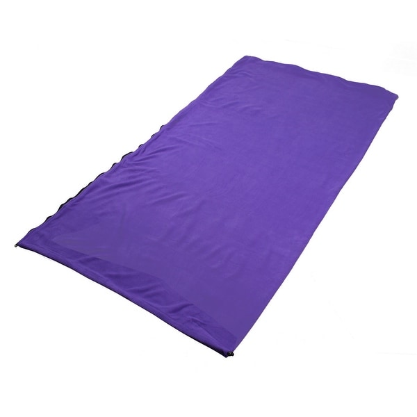 Outdoor Climbing Activities Portable Foldable Zipper Closure Sleeping Bag Purple