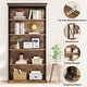 preview thumbnail 4 of 8, 71 Inches Industrial Bookshelf, 6-Tier Bookcase Bookshelves, Freestanding Display Storage Shelf for Home Office