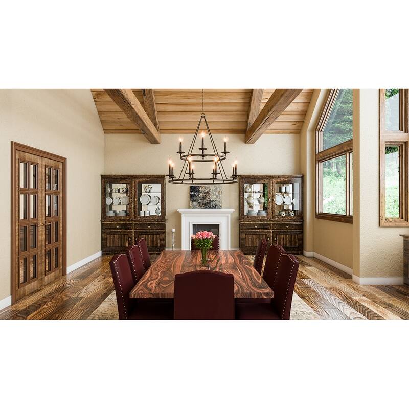 Voyager 12-Light Chandelier in Malaga