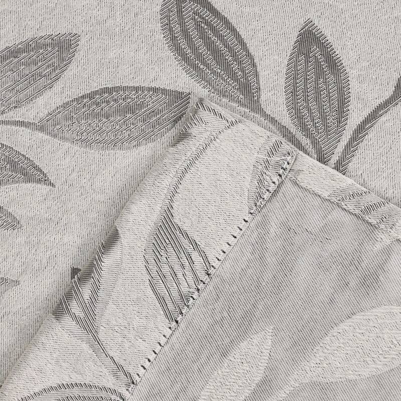 Superior Leaves Machine Washable Room Darkening Grommet With Ties Blackout Curtains, Set of 2