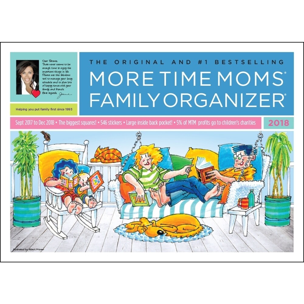 Shop Family Organizer Wall Calendar Family Organizer By More Time Moms Overstock 18133488