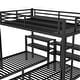 preview thumbnail 11 of 11, Full XL Over Twin & Twin Bunk Bed Multi-functional Metal Triple Bed Frame with Drawers, USB Ports, Storage Headboard and Shelves