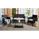 preview thumbnail 13 of 11, SAFAVIEH Outdoor Aboka 4-Piece Conversation Patio Set