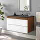 Option White Walnut Black