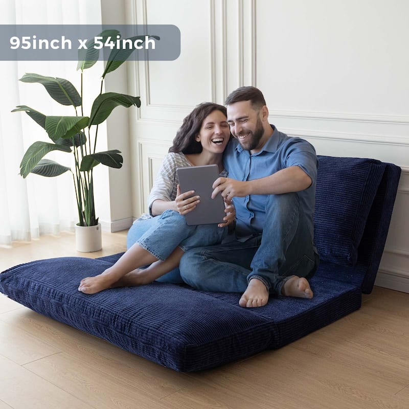 Corduroy Bean Bag Folding Sofa Bed