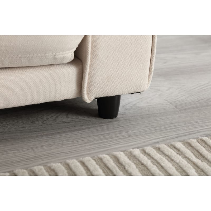 Velvet 55" Convertible 3-Fold Loveseat Sofa Bed: Pull-Out Feature, Side Storage Pocket