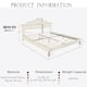 Modern Simple Queen Size Bed Frame Upholstered Platform Bed with Adjustable Headboard & Linen Fabric Padded