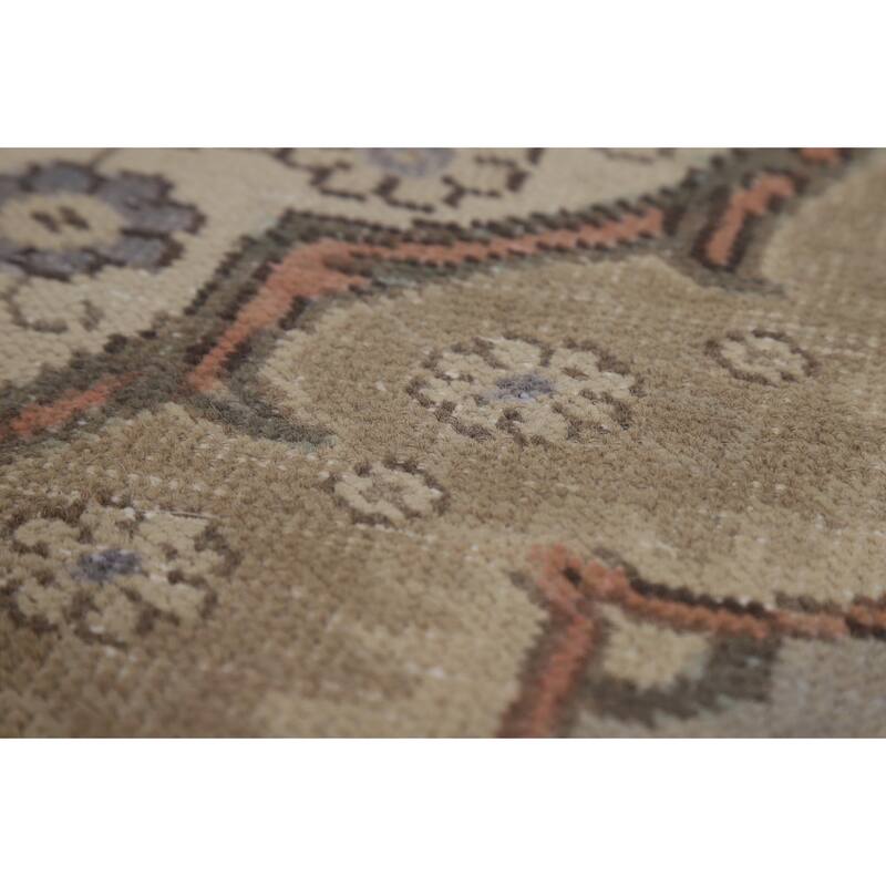 Gray Medallion Tabriz Persian Area Rug Handmade Wool Carpet - 6'5"x 9'0"