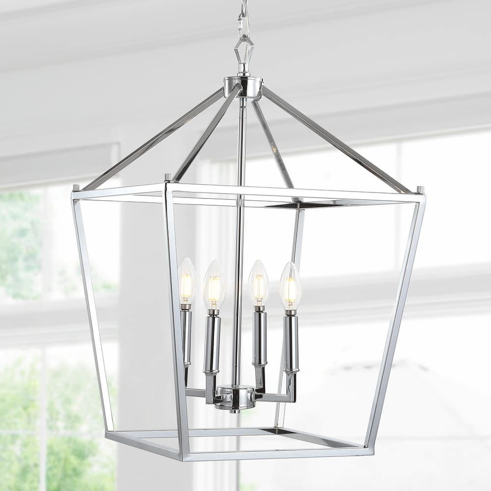 Marion Lantern Metal LED Pendant, by JONATHAN Y