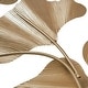 preview thumbnail 6 of 6, Madison Park Faye Gold Foil Metal Ginkgo Leaf Wall Decor