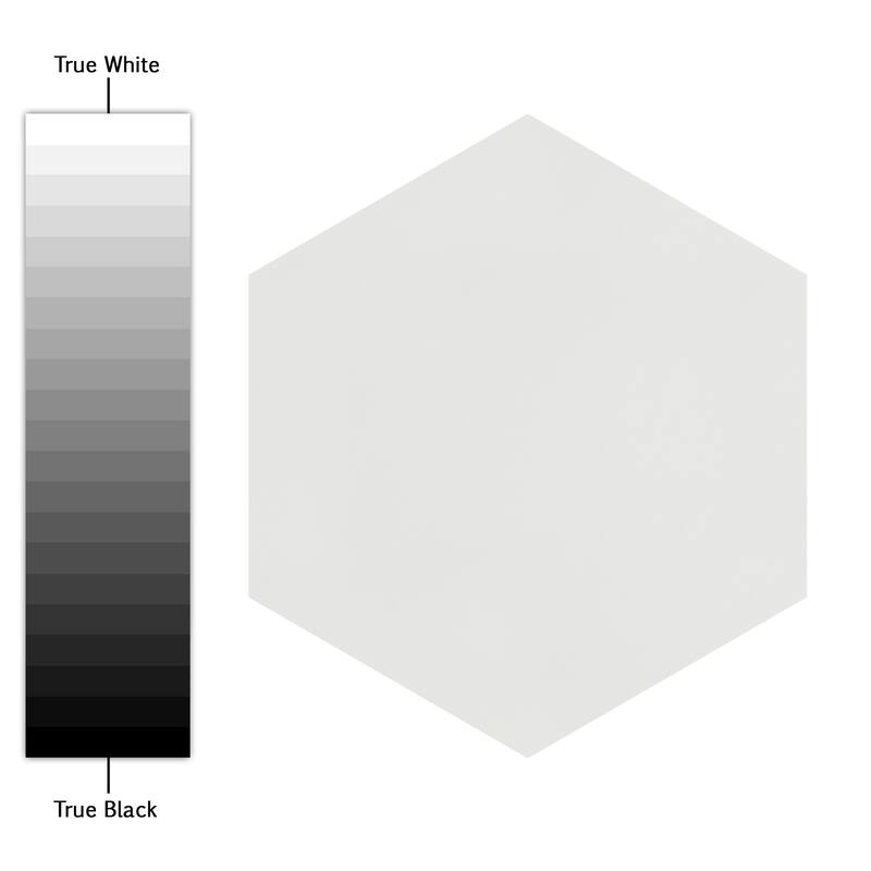 Merola Tile Textile Basic Hex White 8-5/8" x 9-7/8" Porcelain Floor and Wall Tile