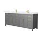 Option Dark Gray / White Quartz Top / Brushed Gold
