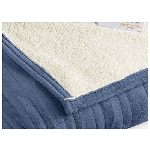 Biddeford MicroPlush Sherpa Electric Heated Warming Blanket Twin Full Queen King Bed Bath Beyond 13027151