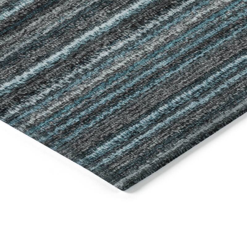 HomeRoots Striped Transitional Rectangle Outdoor Rug