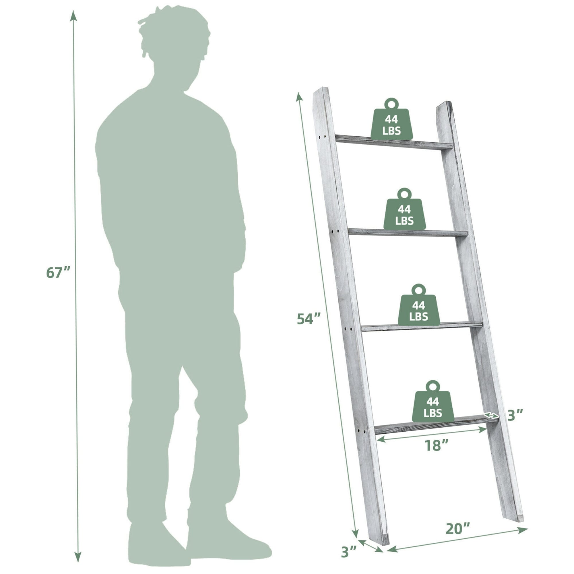 Dimensions of hotsell a blanket ladder