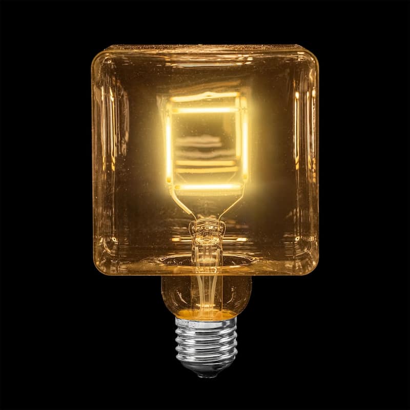 1 Pack LED Square Outdoor Patio Edison Replacement Bulbs, E26 Base