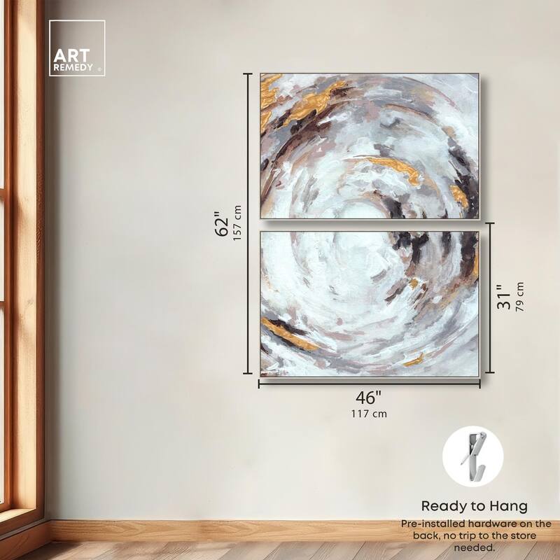 Cyclone Art Canvas Set of 2 by Art Remedy
