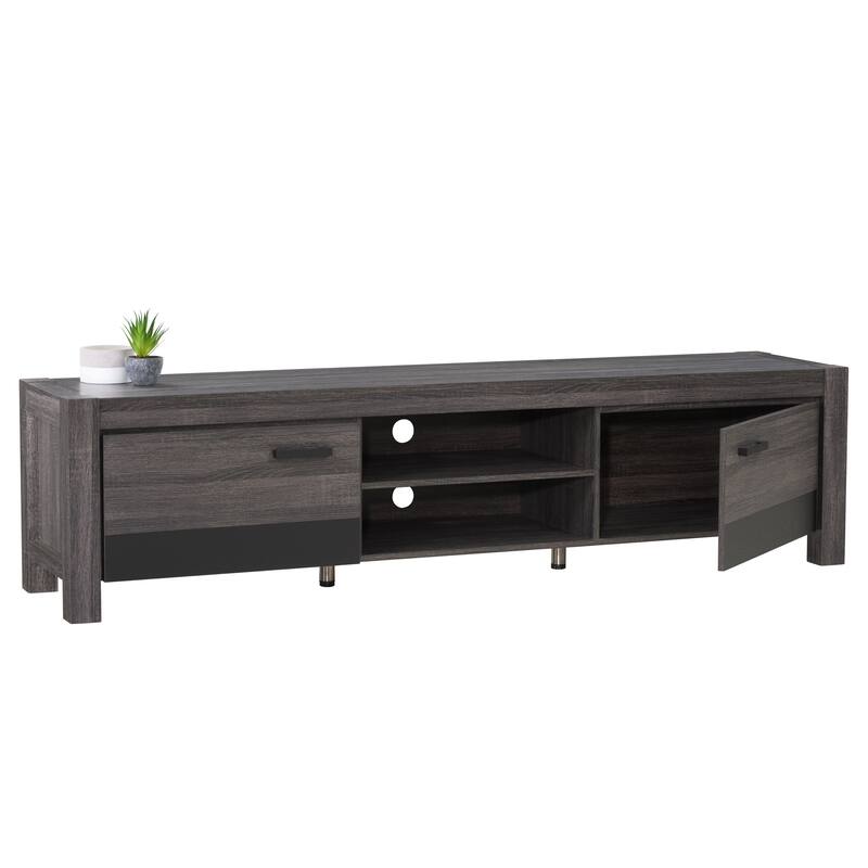 Joliet Low Profile TV Bench with Doors, for TVs up to 95"