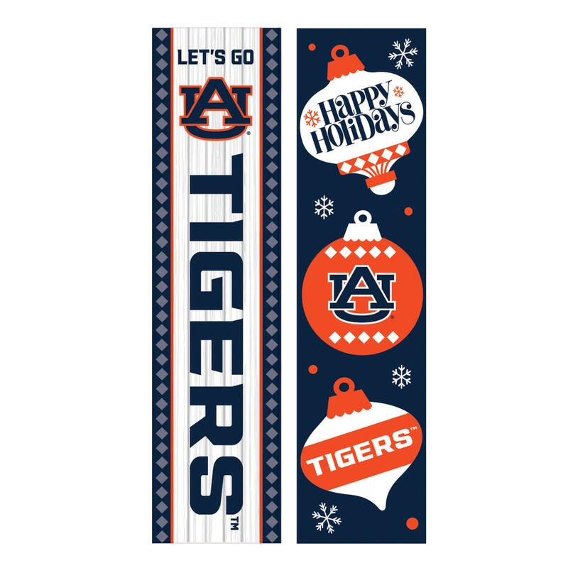 47" Double Sided Seasonal Porch Leaner, Auburn University - 47" x 11.25"
