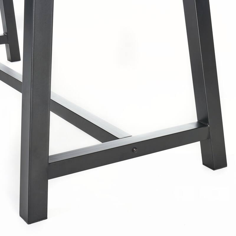Outdoor Light Grey Sandblast Finish Acacia Wood Dining Table