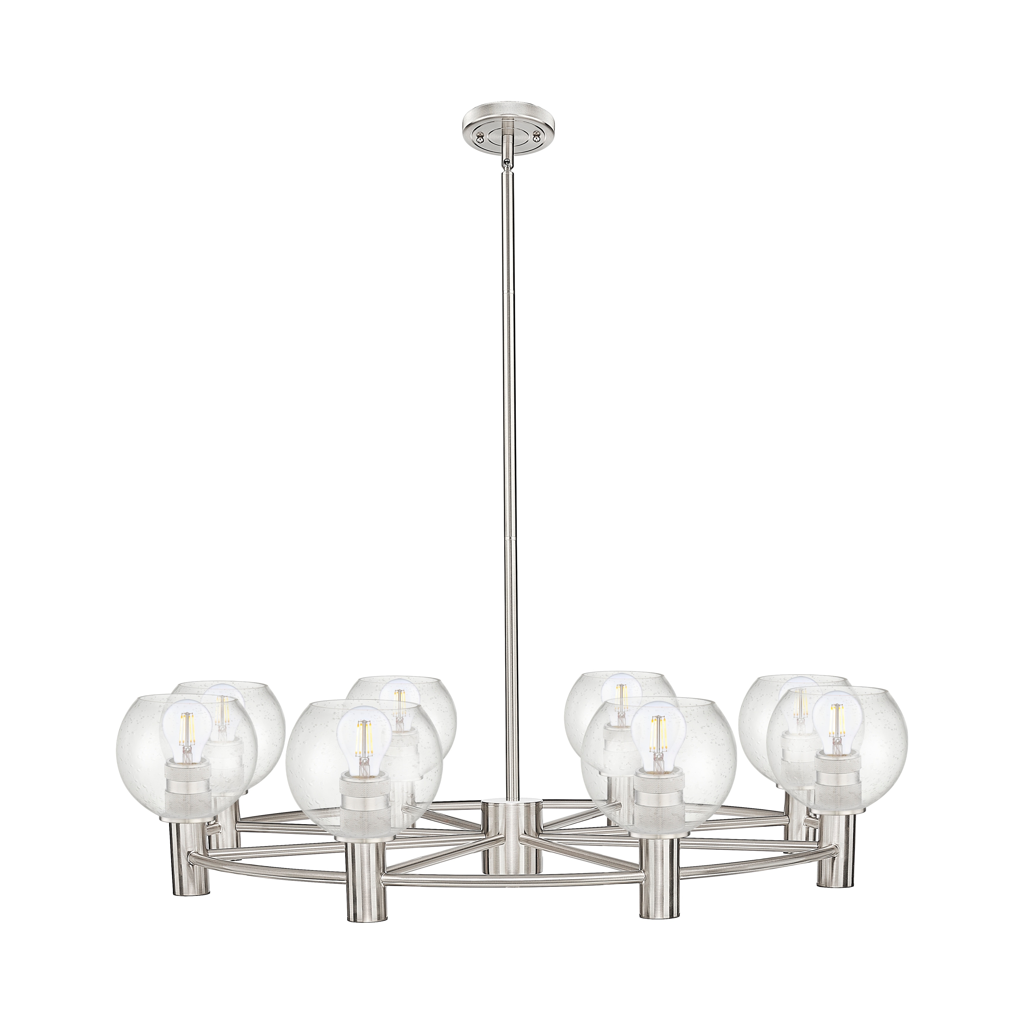 Innovations Lighting Downtown Urban - Crown Point - 8 Light 36" Athens Stem Hung Chandelier