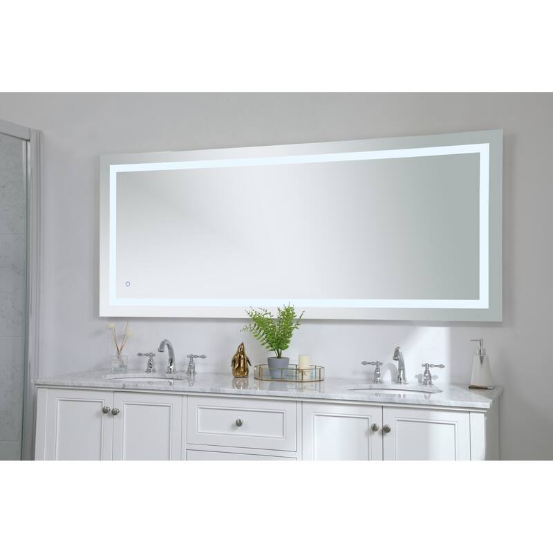 Elegant Lighting Helios 30" x 72" Rectangular Frameless Wall Mounted