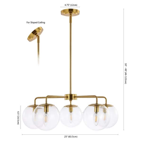SAFAVIEH Lighting Negara Chandelier - 25" W x 25" D x 18-48" H