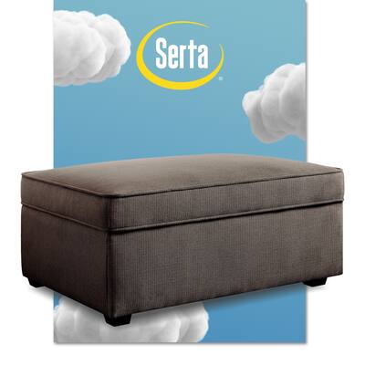 Serta Olin Storage Ottoman with Lid, Contemporary Design, Hinged Lid, Easy Assembly