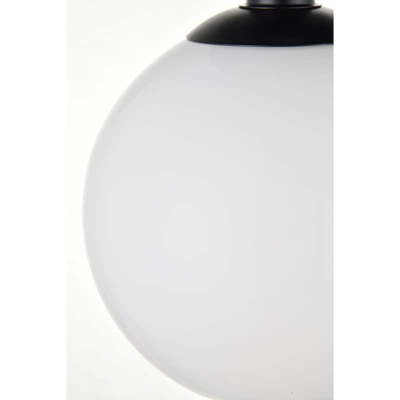 1-Light Flush Mount with 8 inch Frosted White Glass