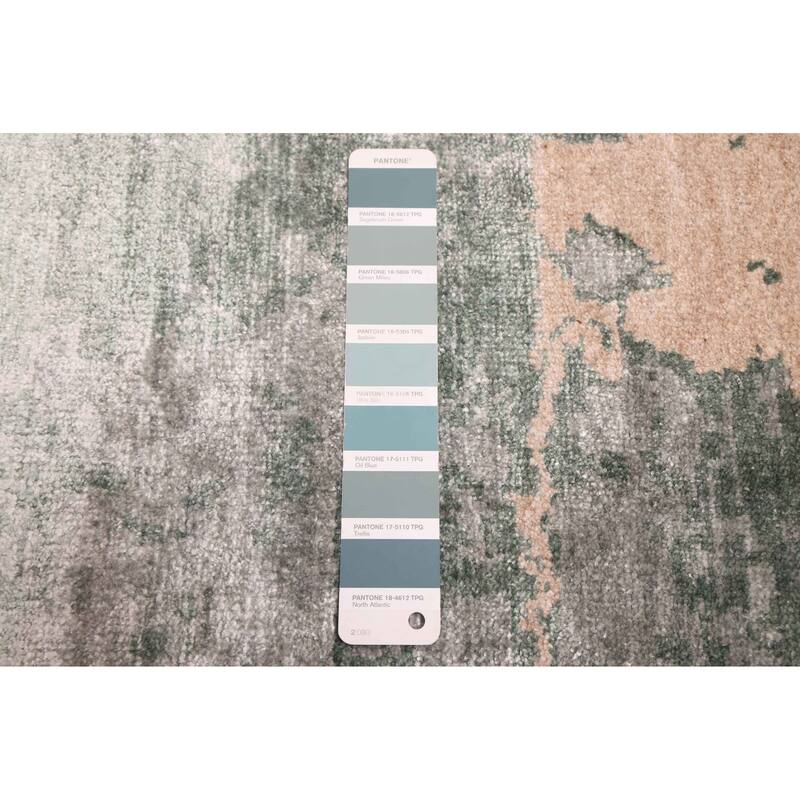 ECARPETGALLERY Hand-knotted Legacy Teal Silk, Wool Rug - 2'7 x 19'6