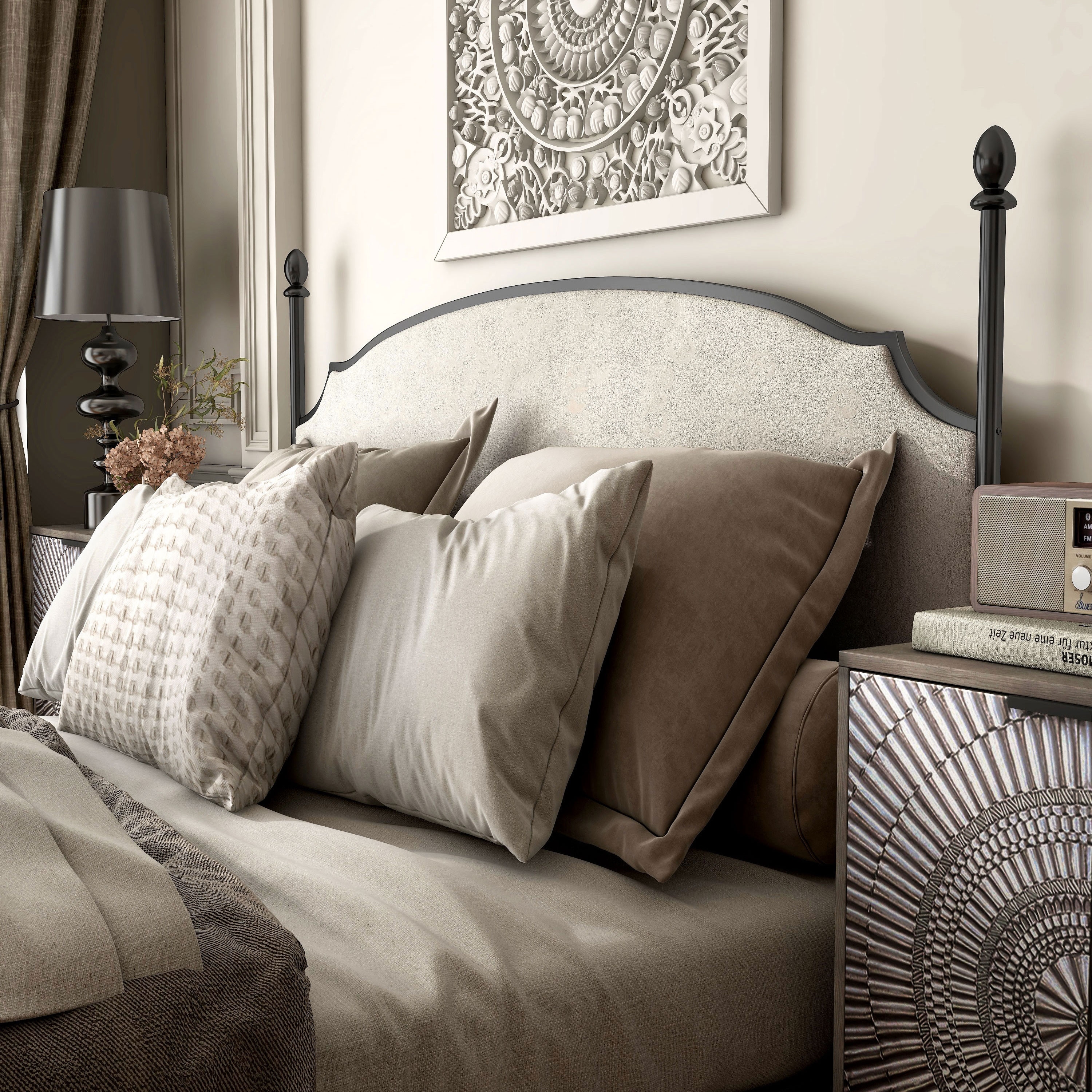 The gray barn epona contemporary arched four poster sale bed