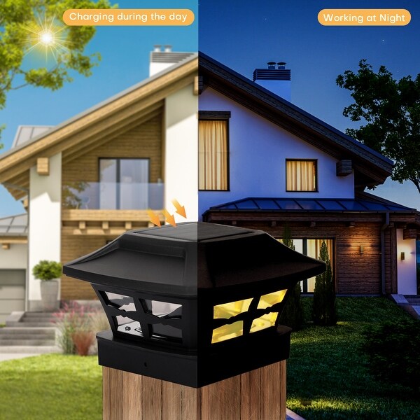 Fence cap solar lights discount
