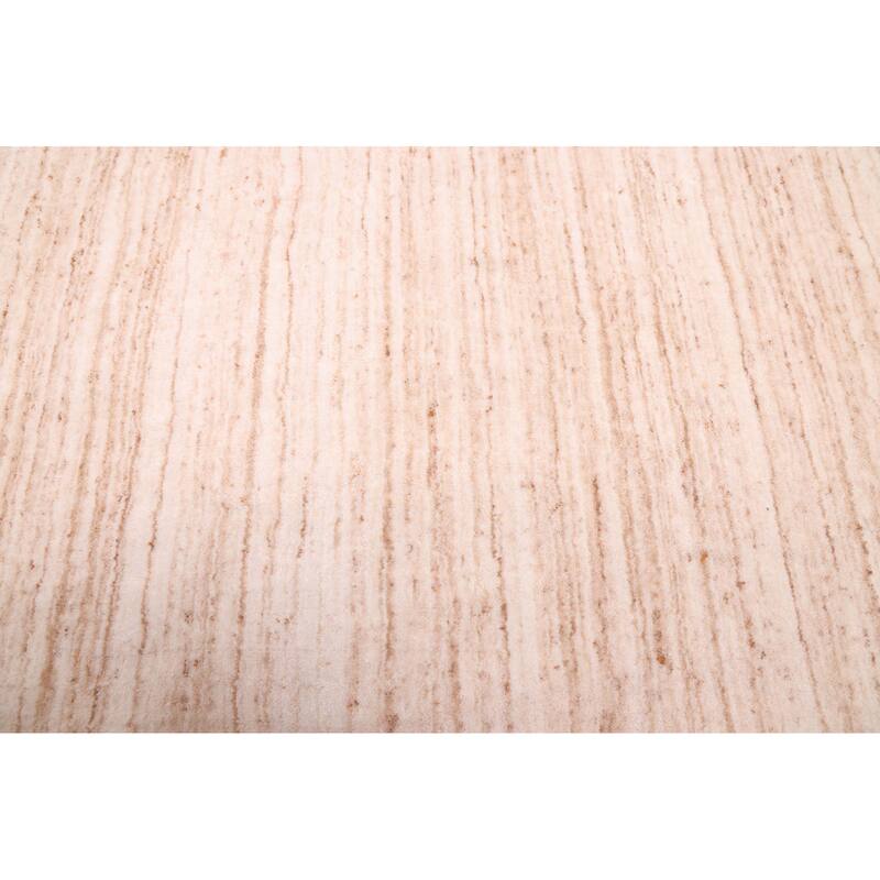 ECARPETGALLERY Hand Loomed Ananda Cream Wool Rug - 5'5 x 7'9