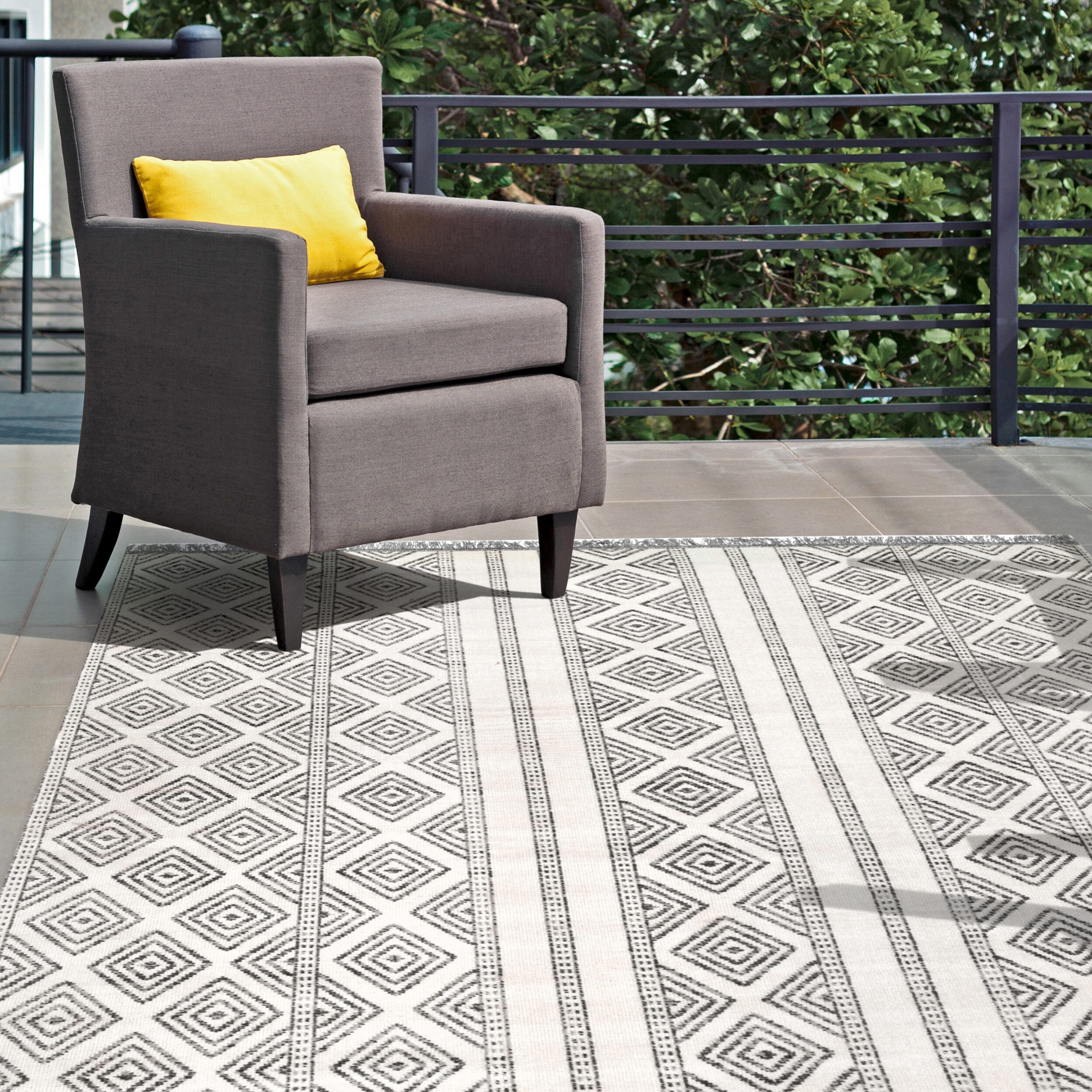 Shop The Curated Nomad Frida Indoor Outdoor Geometric Striped