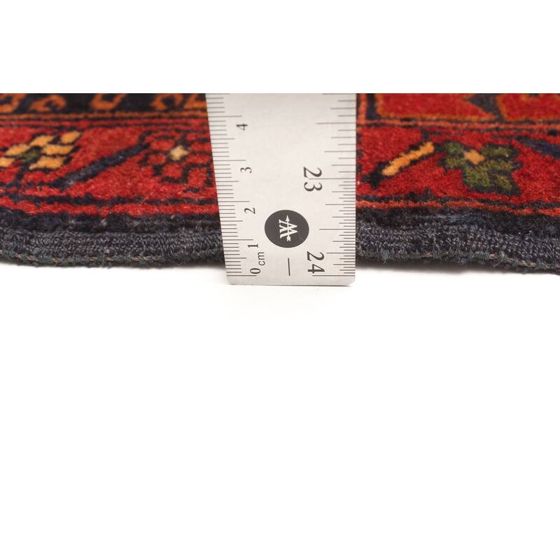 ECARPETGALLERY Hand-knotted Teimani Dark Navy Wool Rug - 2'10 x 4'0