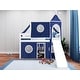 preview thumbnail 5 of 117, JACKPOT Prince & Princess Low Loft Twin Bed, Ladder Slide Tent & Tower