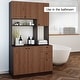 preview thumbnail 35 of 43, Living Skog Pantry Kitchen Microwave Storage Cabinet