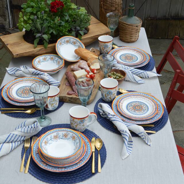 Euro Ceramica Duomo 16 Piece Dinnerware Set (Service for 4)