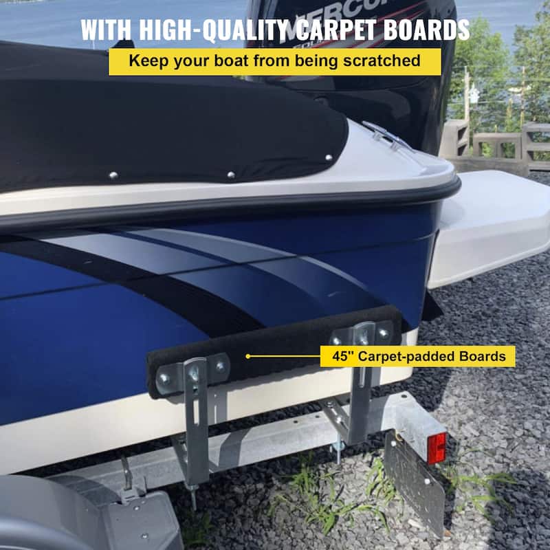 Boat Trailer Guide-ons, One Pair Aluminum Trailer Guide ons, Rust-Resistant Trailer Guides with Adjustable Width
