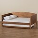 preview thumbnail 11 of 10, Veles Modern Ash Walnut Finished Wood Full Size Daybed with Trundle