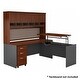 preview thumbnail 10 of 11, Series C 72W Sit to Stand L Shaped Desk Office Suite in Hansen Cherry