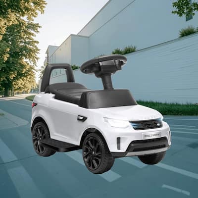 Land Rover Licensed 6V Battery Powered Ride-On Car for Toddlers with Electric and Manual Modes, Music, Horn and Headlights