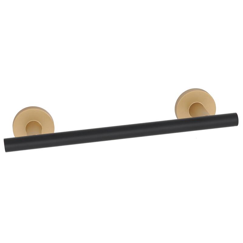 Alno A9320-8-TOWEL-SMOOTH Vita Bella Modern 8" Center to Center Smooth - Champagne / Matte Black