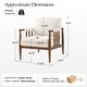 preview thumbnail 21 of 19, HULALA HOME Avidite Farmhouse Solid Wood Arm Chair with Full Assembly Set of 2