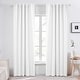 preview thumbnail 32 of 36, Deconovo Back Tab Blackout 42 Width Curtains (2 Panel) 42 x 108 - White