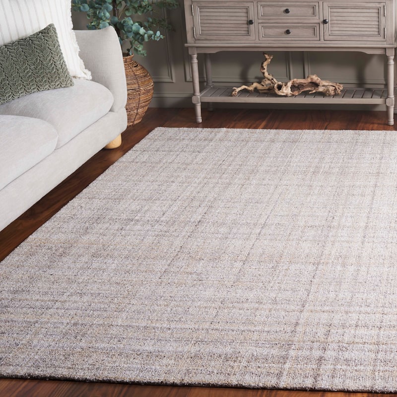 SAFAVIEH Handmade Abstract Sigrin Contemporary Rug - 8' x 10' - Light Brown/Ivory