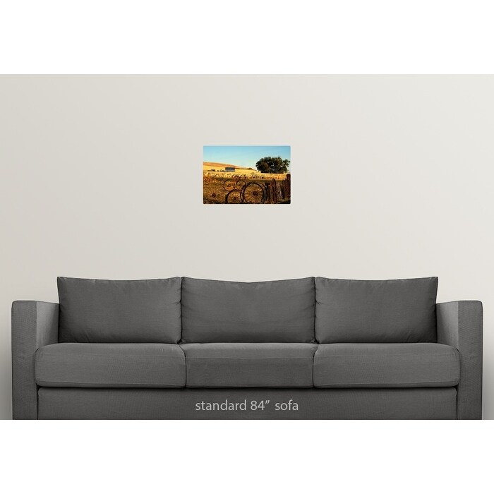 Shop Washington Palouse A Fence Made Of Wagon Wheels Poster